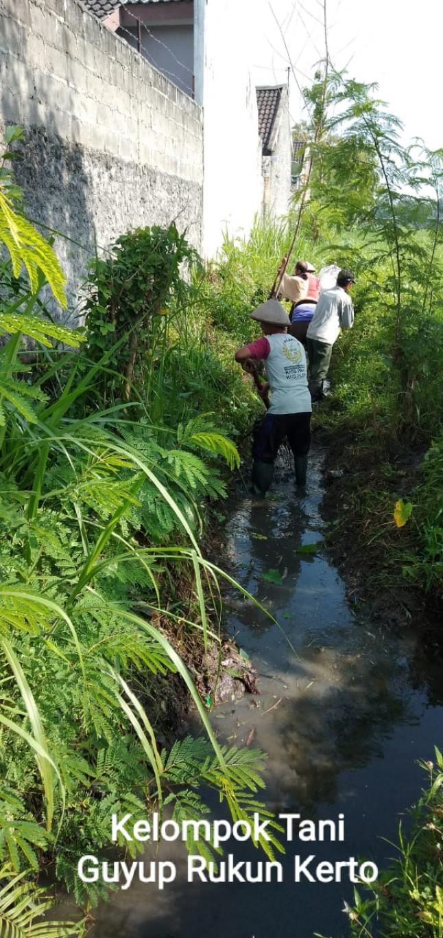 perawatan saluran irigasi dusun Kerto TA 2018